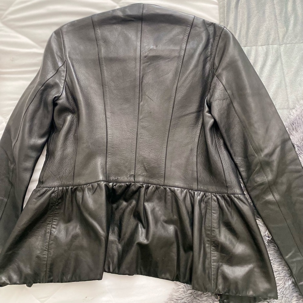 Gucci Authentic Peplum Leather Jacket - Picture 12 of 16